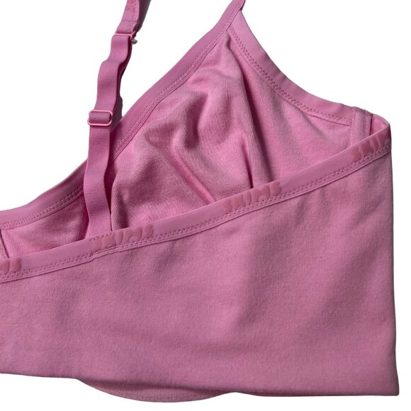 SKIMS Cotton Logo Demi Bra NEW Bubble Gum 44DD - Picture 8 of 12